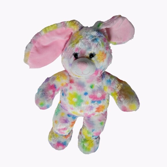 Build a Bear Flower Power Blossom Bunny 16 in Plush Rabbit Easter Stuffed Animal - Picture 1 of 6